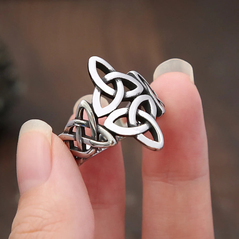 Viking Celtic Knot Ring (316L)