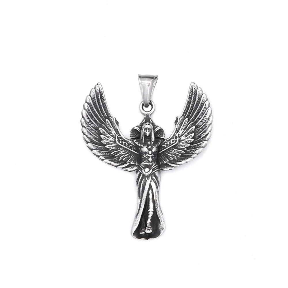 Guardian Angel Wings Pendant Necklace (316L)