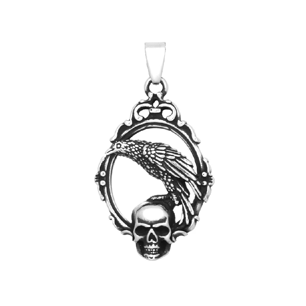 Skull Magic Mirror Pendant Necklace (316L)