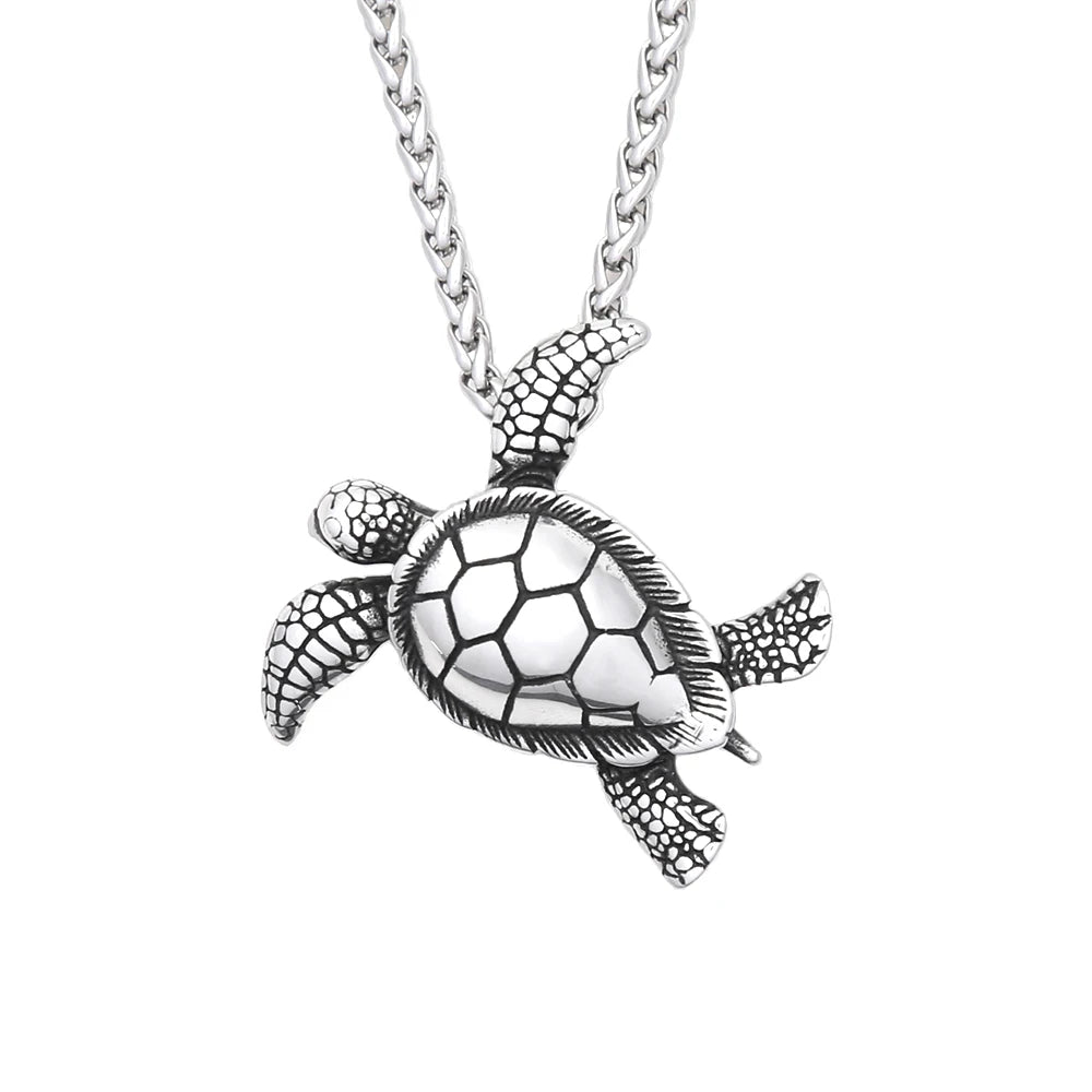 Turtle Pendant Necklace (316L)