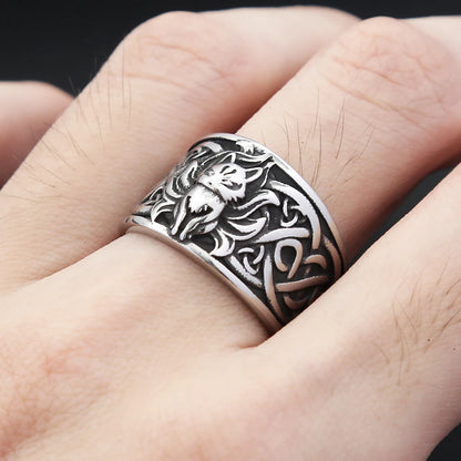 Nine-Tailed Fox Ring (316L)