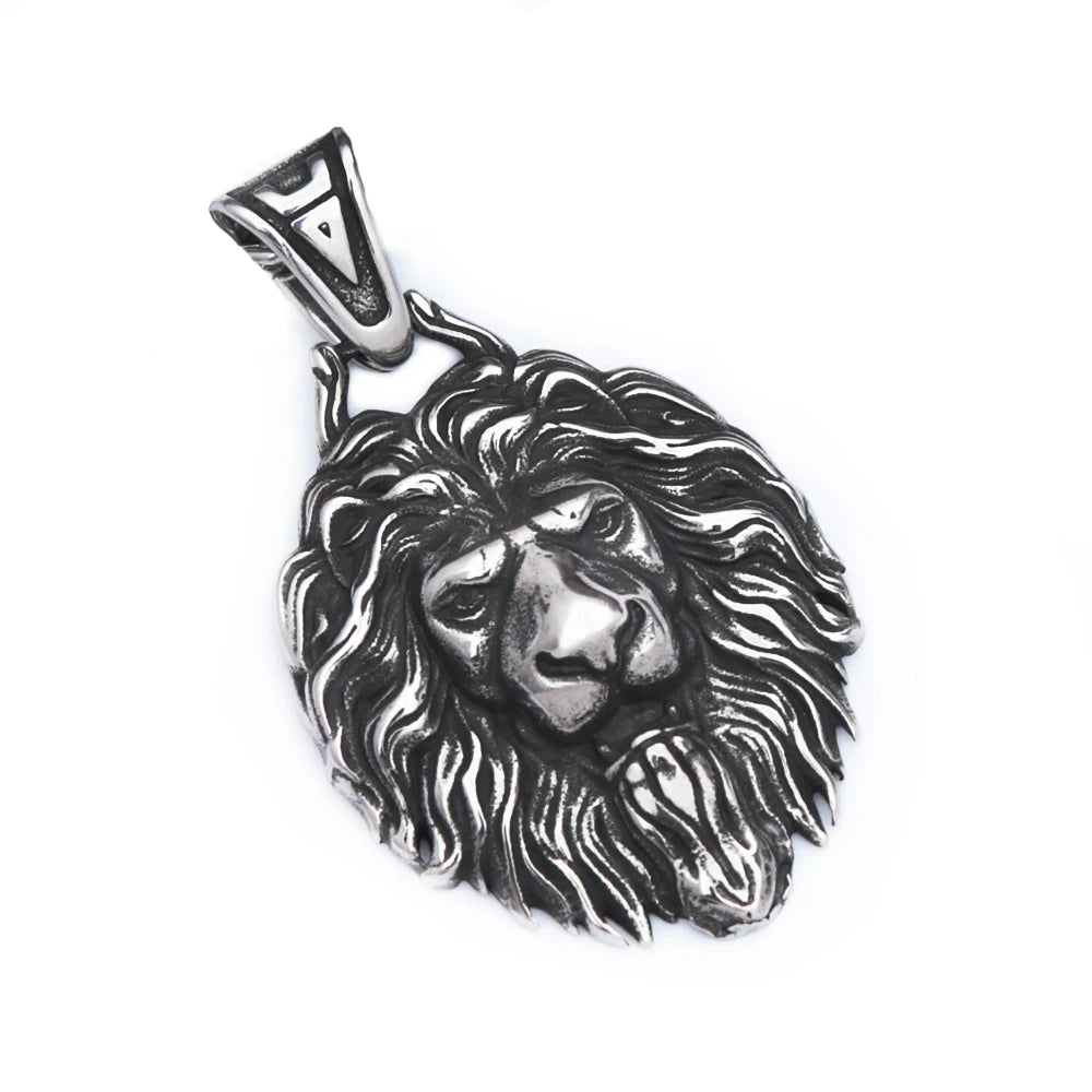 Lion Head Pendant (316L)