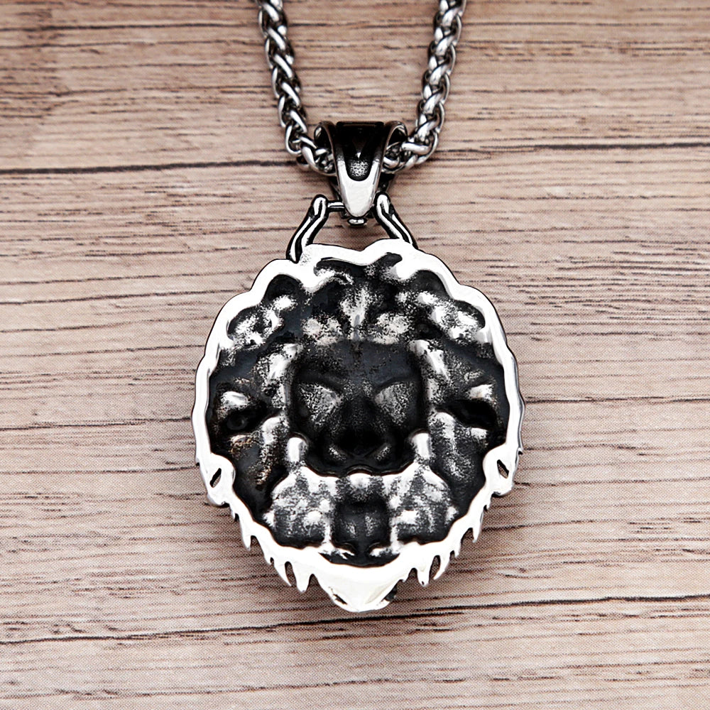 Lion Head Pendant (316L)