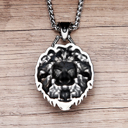 Lion Head Pendant (316L)