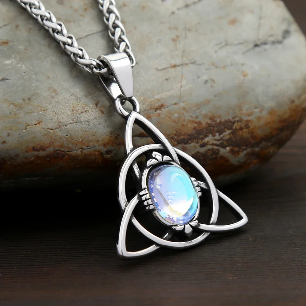 Nordic Trinity Knot Pendant Necklace (316L)