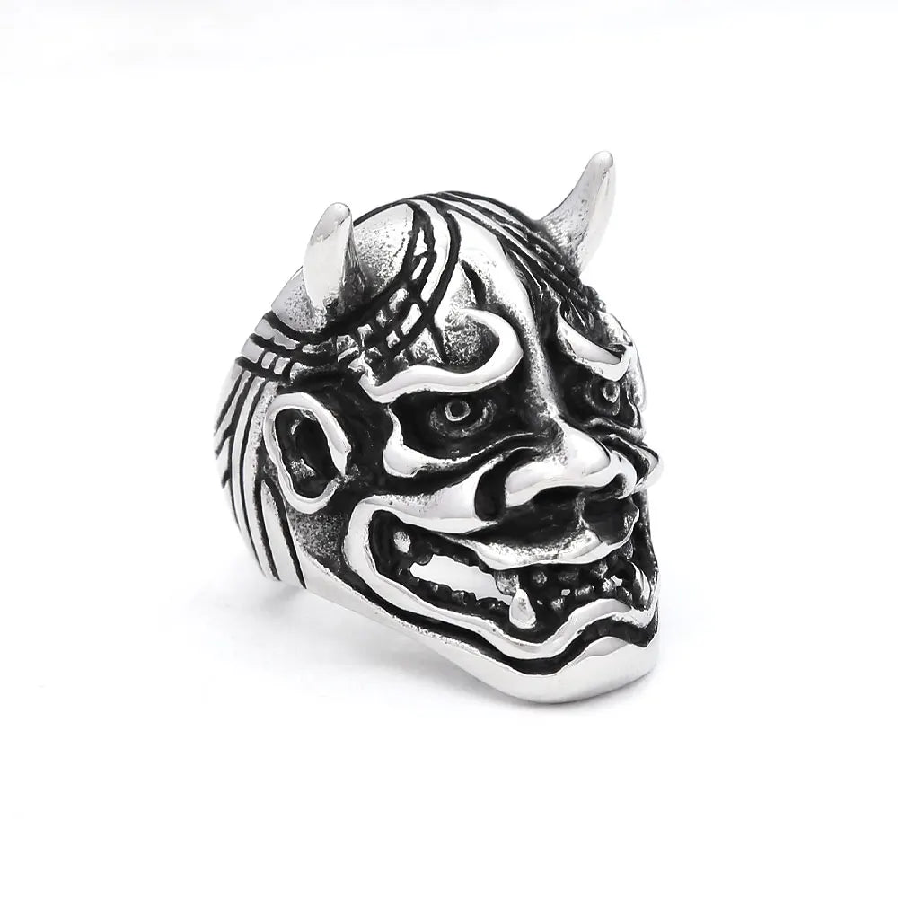 Anillos de calavera de acero inoxidable 316L góticos vintage para hombres y mujeres, estilo punk, hip hop, motocicleta, joyería, regalos de Halloween, triangulación de envíos