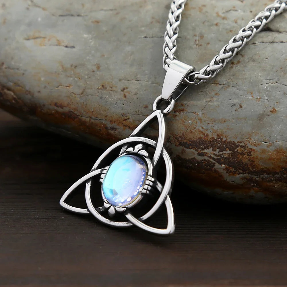 Nordic Trinity Knot Pendant Necklace (316L)