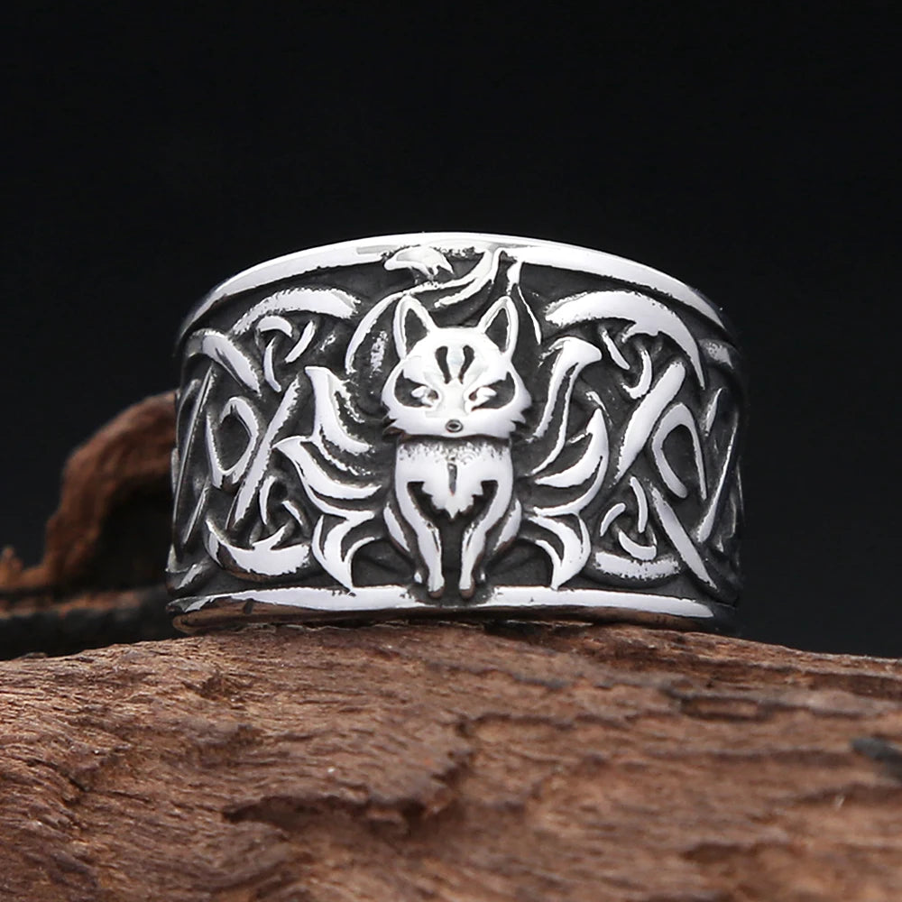 Nine-Tailed Fox Ring (316L)