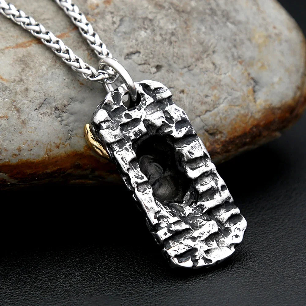 Evil Skull Pendant Necklace (316L)