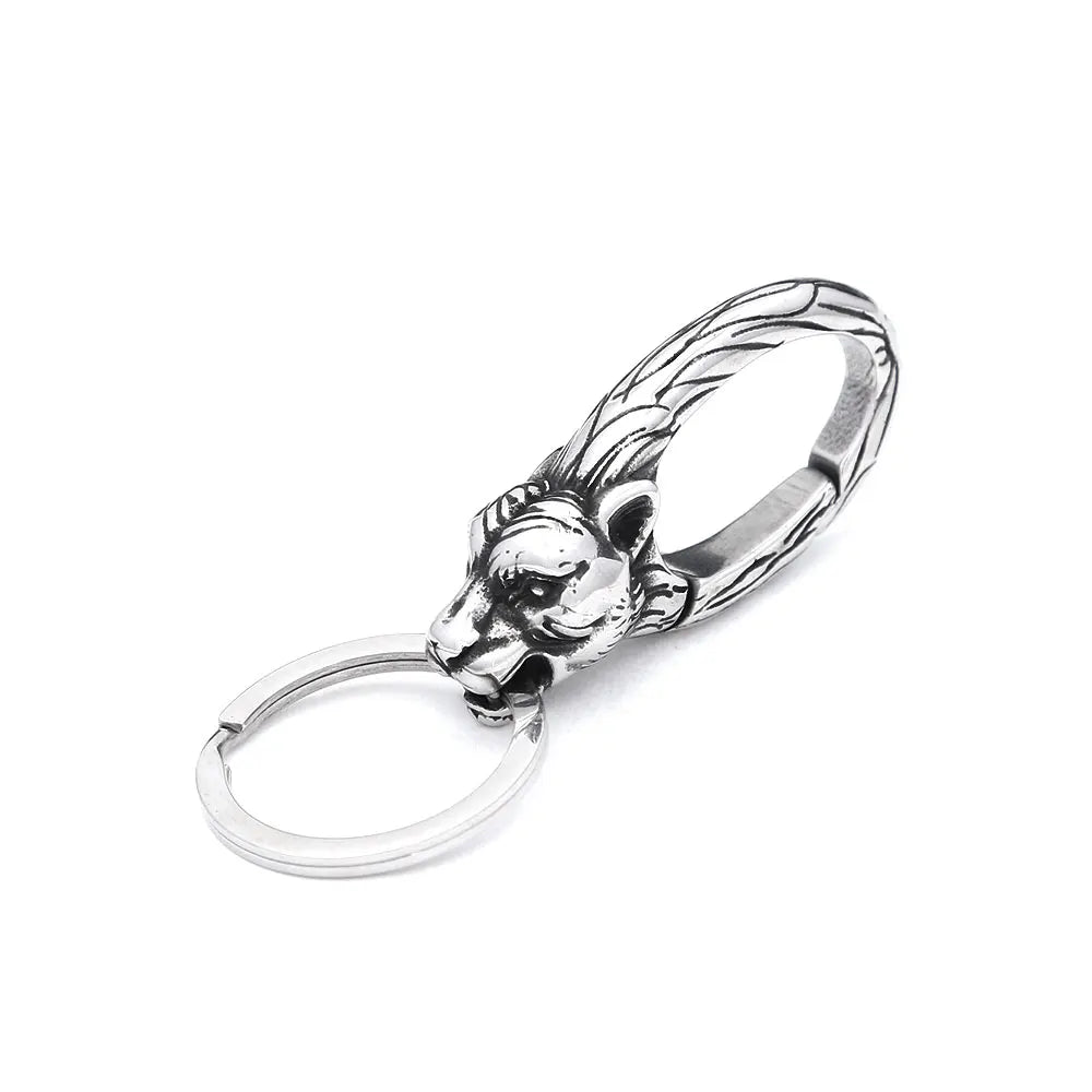 Viking Dragon Head Keychain Collection (316L)