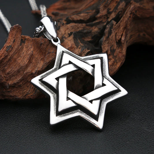 Star of David Biker Pendant Necklace (316L)