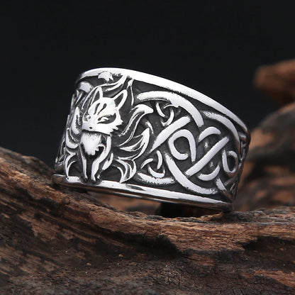 Nine-Tailed Fox Ring (316L)