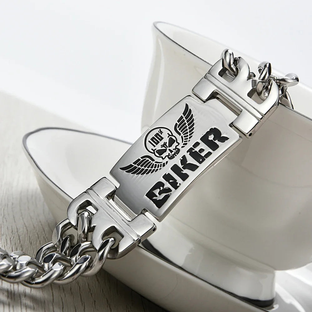 Skull Chain Bracelet (316L)