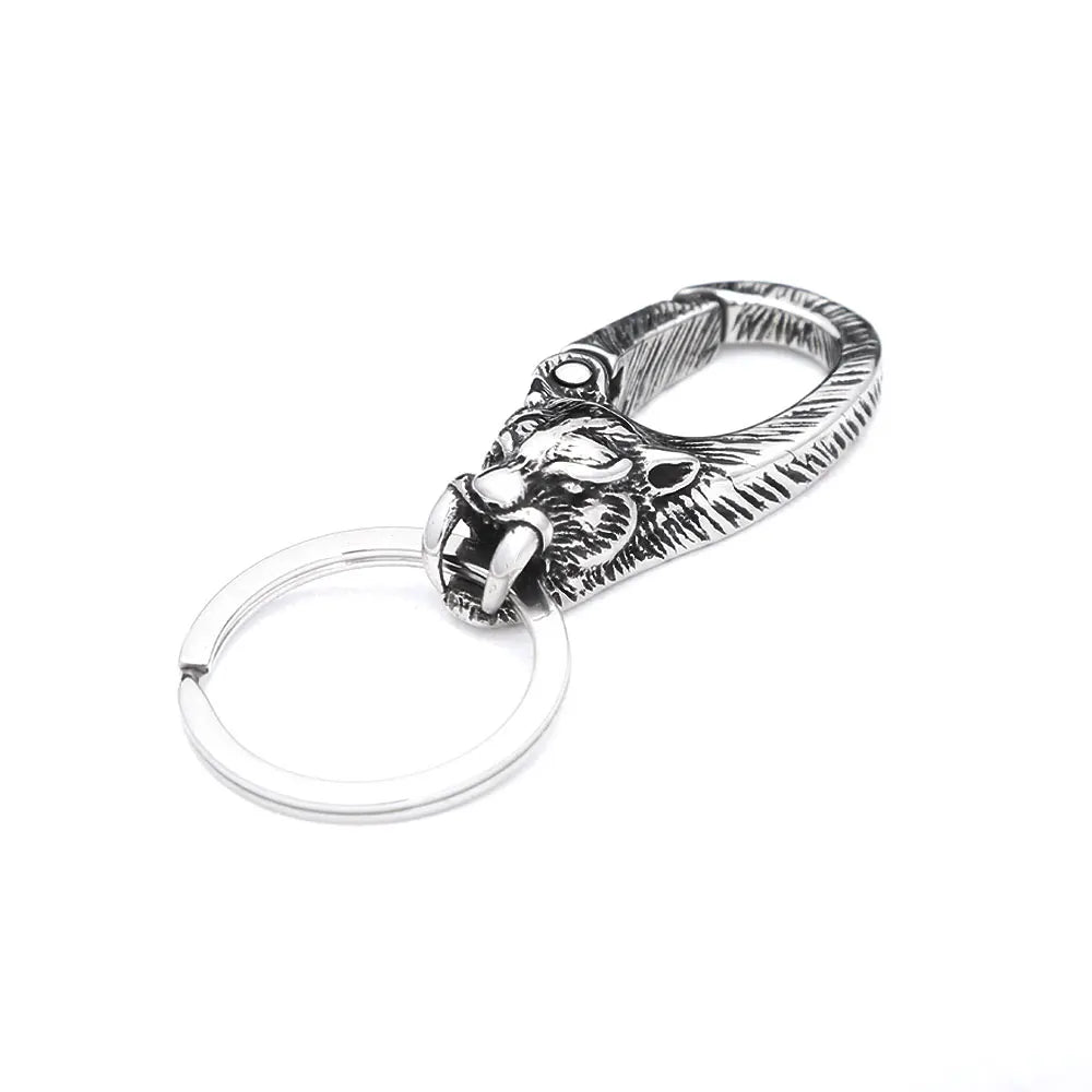 Viking Dragon Head Keychain Collection (316L)