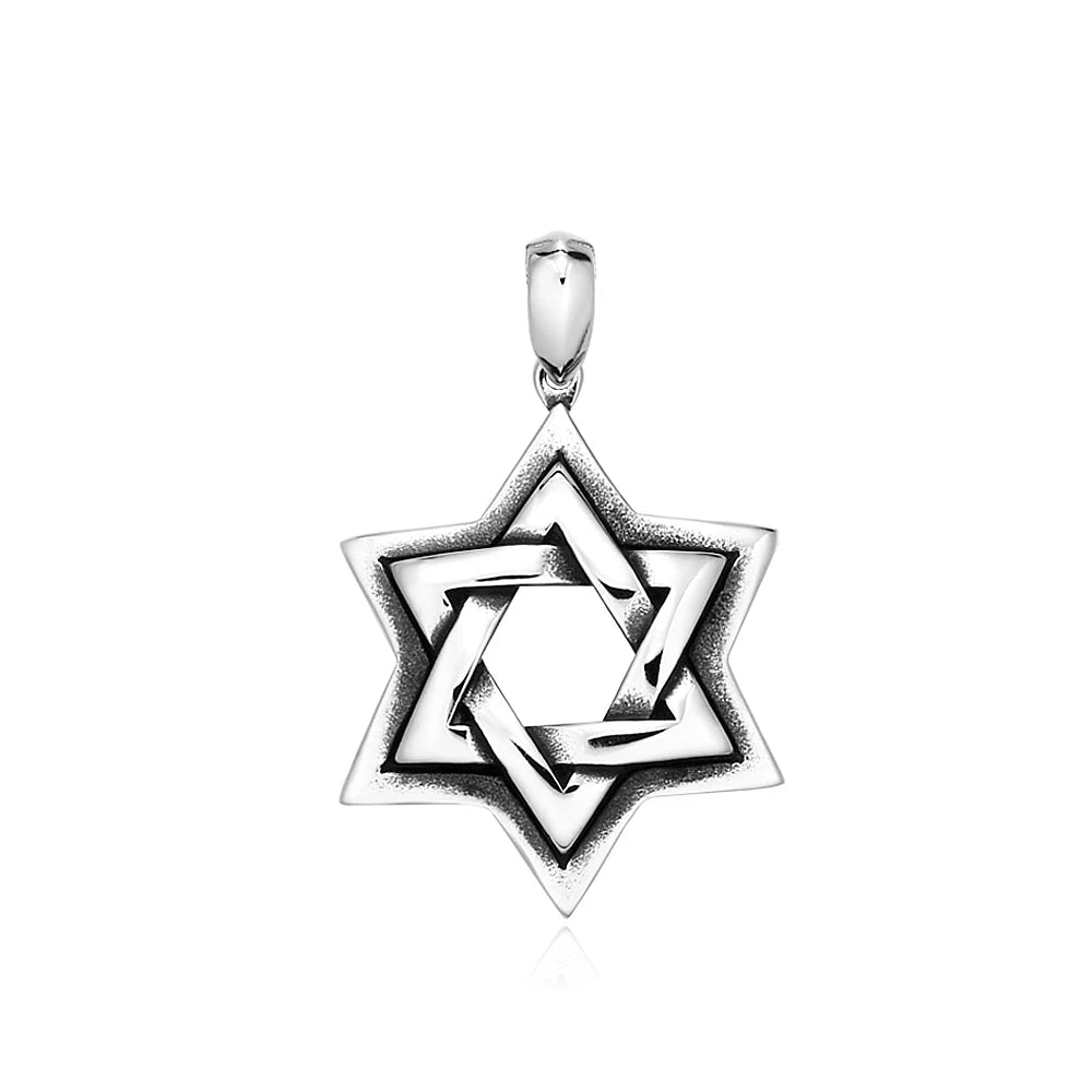 Star of David Biker Pendant Necklace (316L)