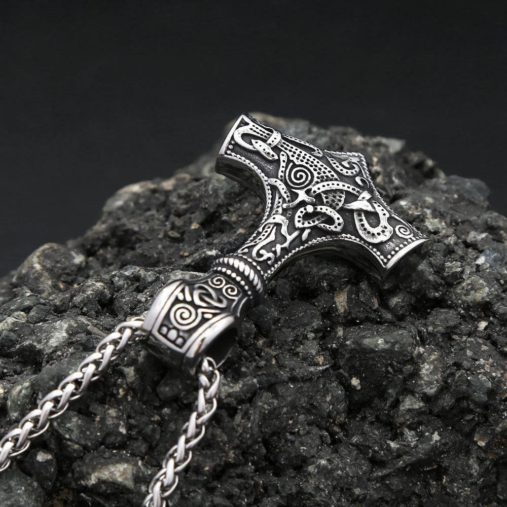 Hammer Mjölnir Anhänger-Halskette (316L)