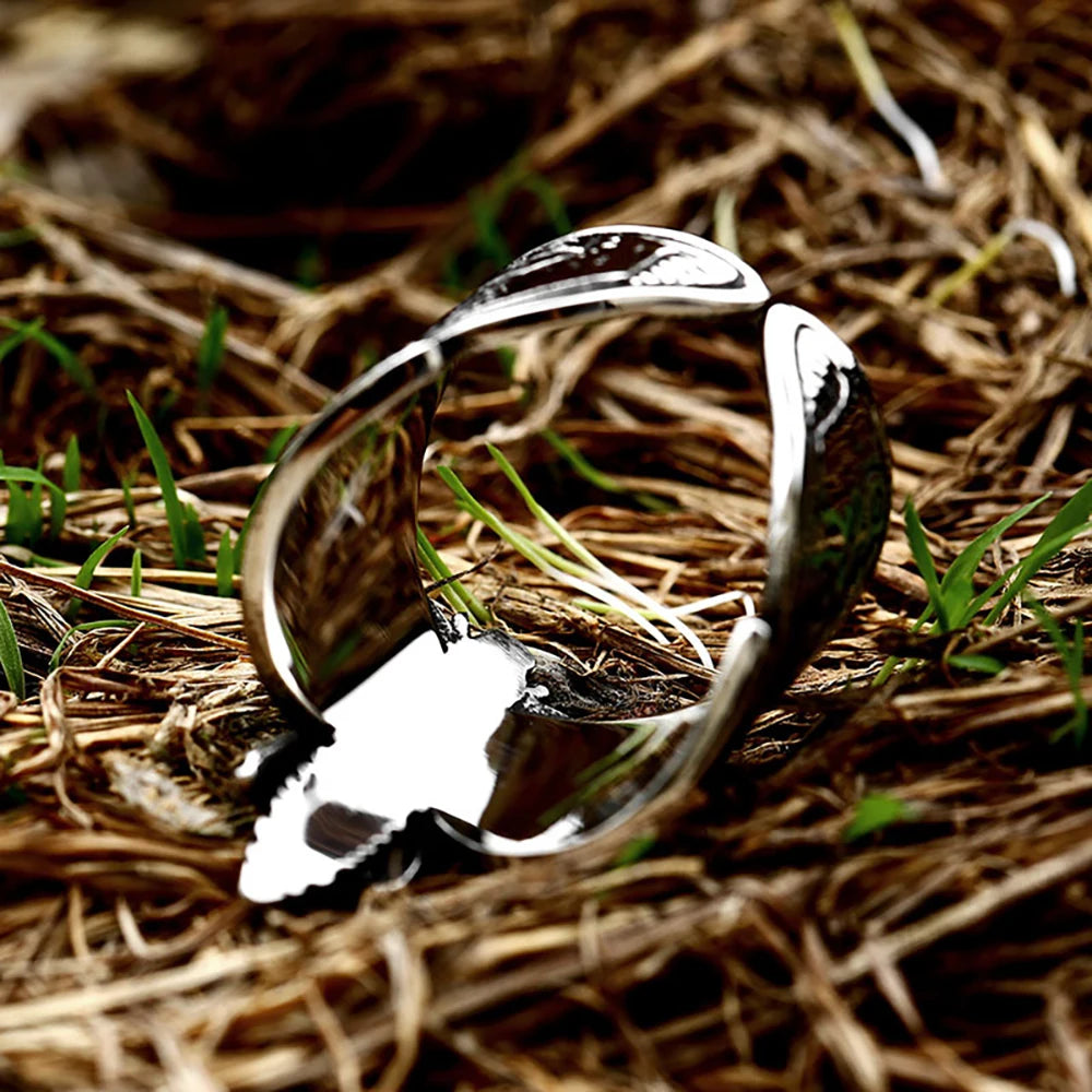 Death Moth Skull Ring (316L)