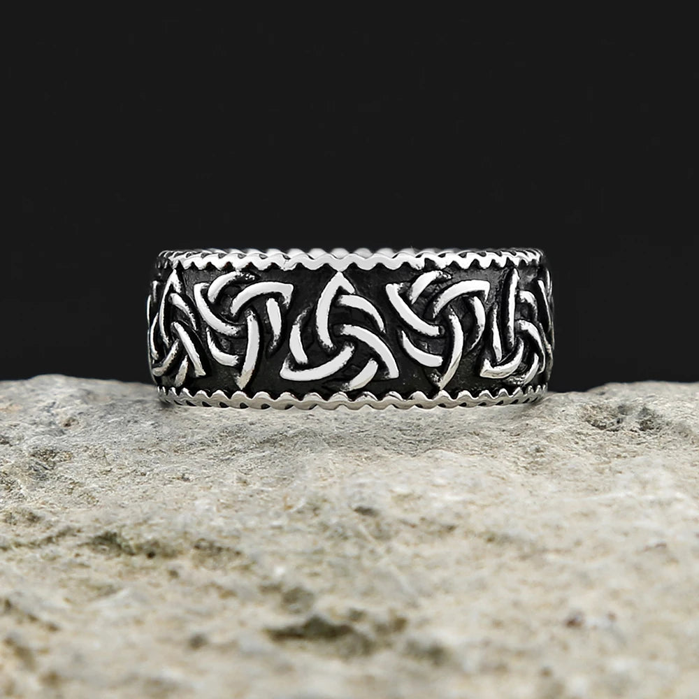 Viking Celtic Trinity Knot Ring (316L)