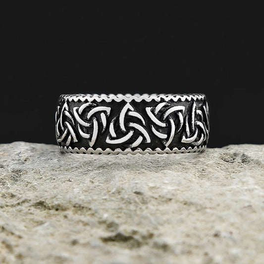 Viking Celtic Trinity Knot Ring (316L)