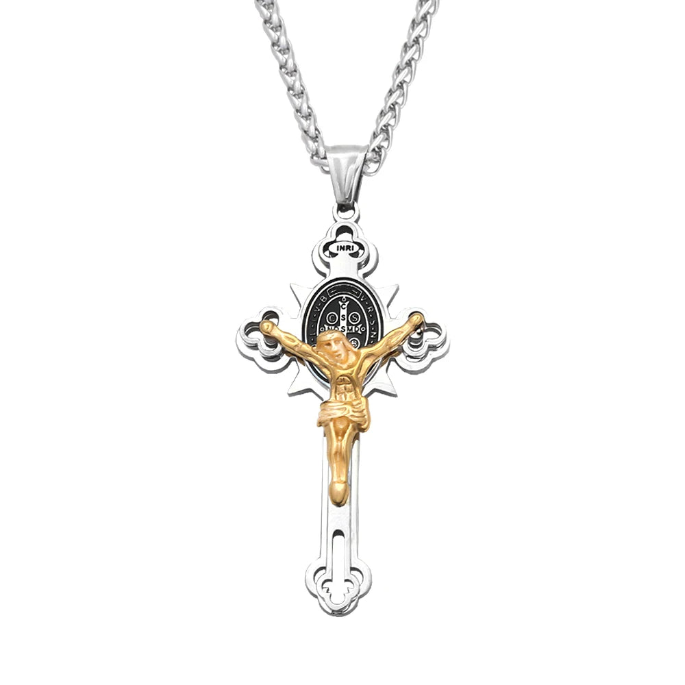 Jesus Cross Pendant Necklace Collection (316L)