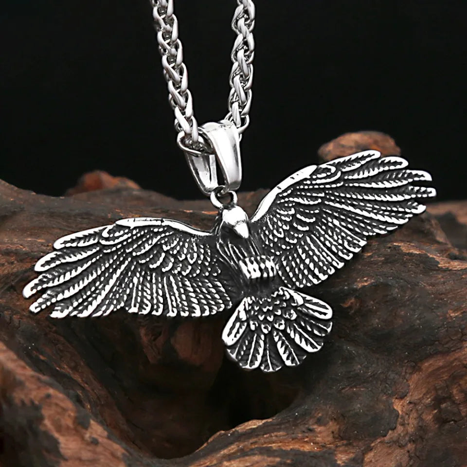 Viking Eagle Pendant Necklace (316L)