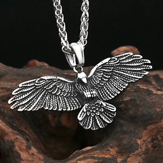 Viking Eagle Pendant Necklace (316L)