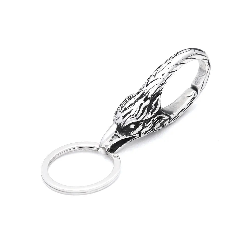Viking Dragon Head Keychain Collection (316L)