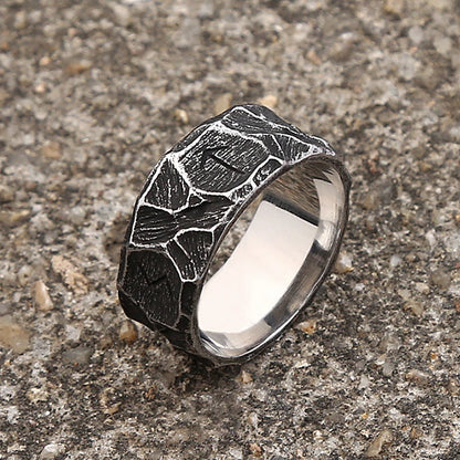 Runic Texture Ring (316L)