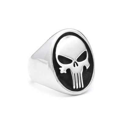 Anillos de calavera de acero inoxidable 316L góticos vintage para hombres y mujeres, estilo punk, hip hop, motocicleta, joyería, regalos de Halloween, triangulación de envíos