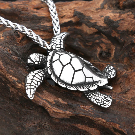 Turtle Pendant Necklace (316L)