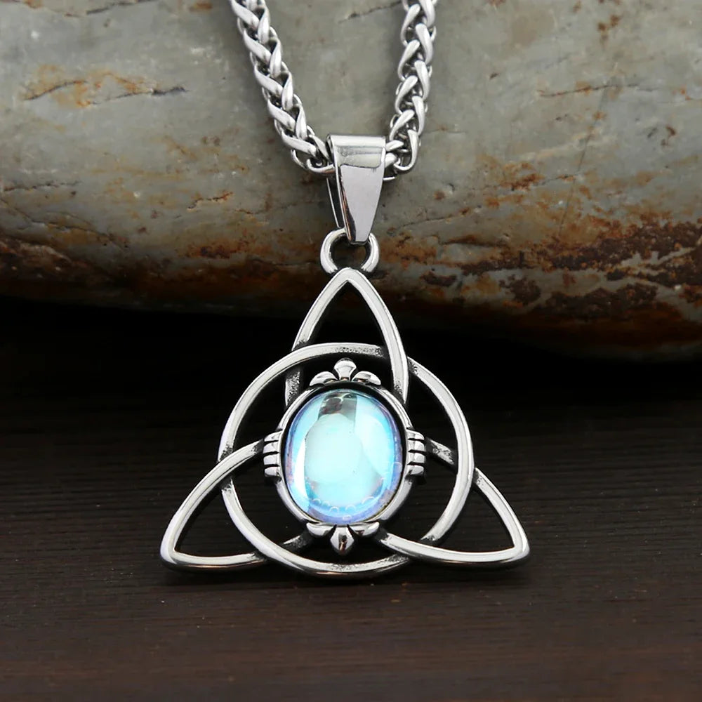 Nordic Trinity Knot Pendant Necklace (316L)