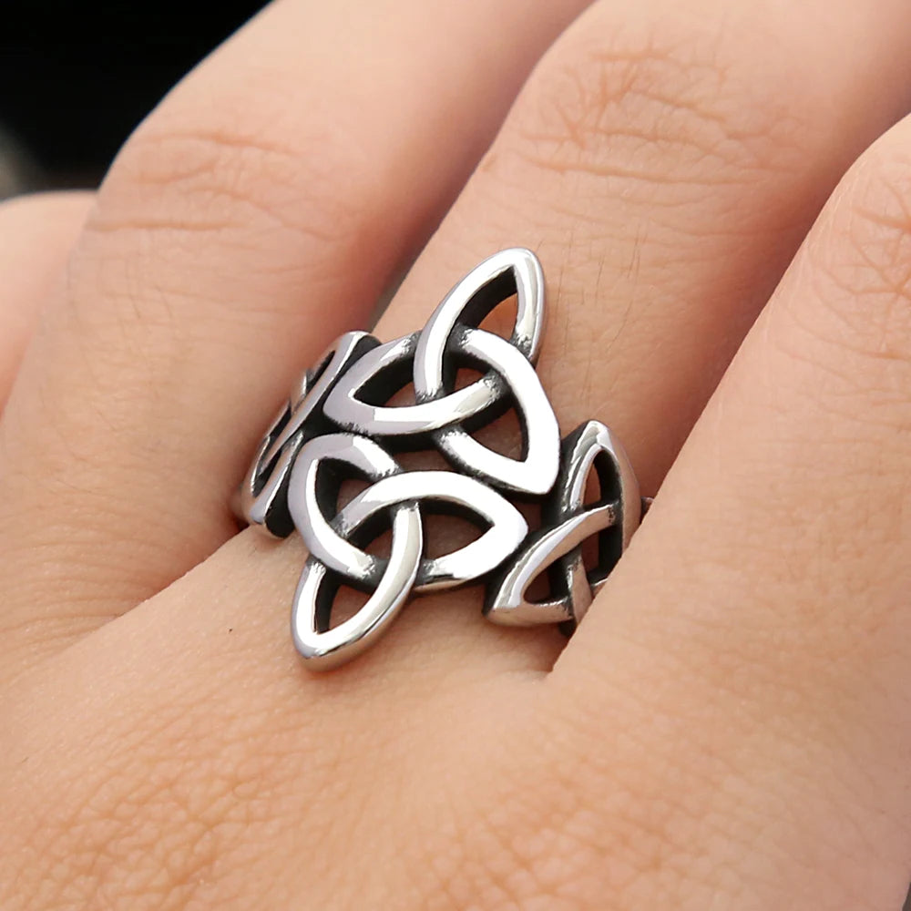 Viking Celtic Knot Ring (316L)