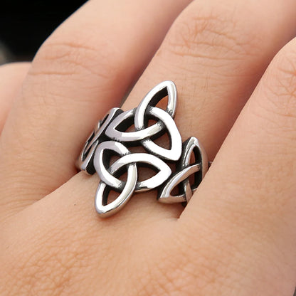 Viking Celtic Knot Ring (316L)