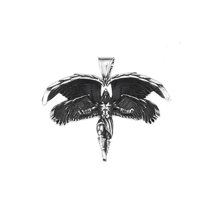Halskette mit Anhänger in Form von Schutzengelsflügeln (316L)