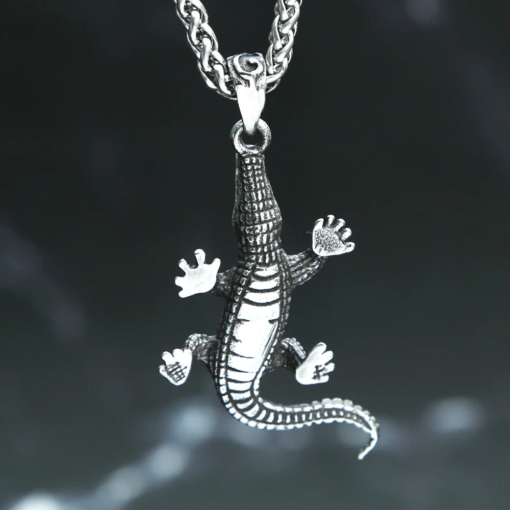 Crocodile Pendant Necklace (316L)