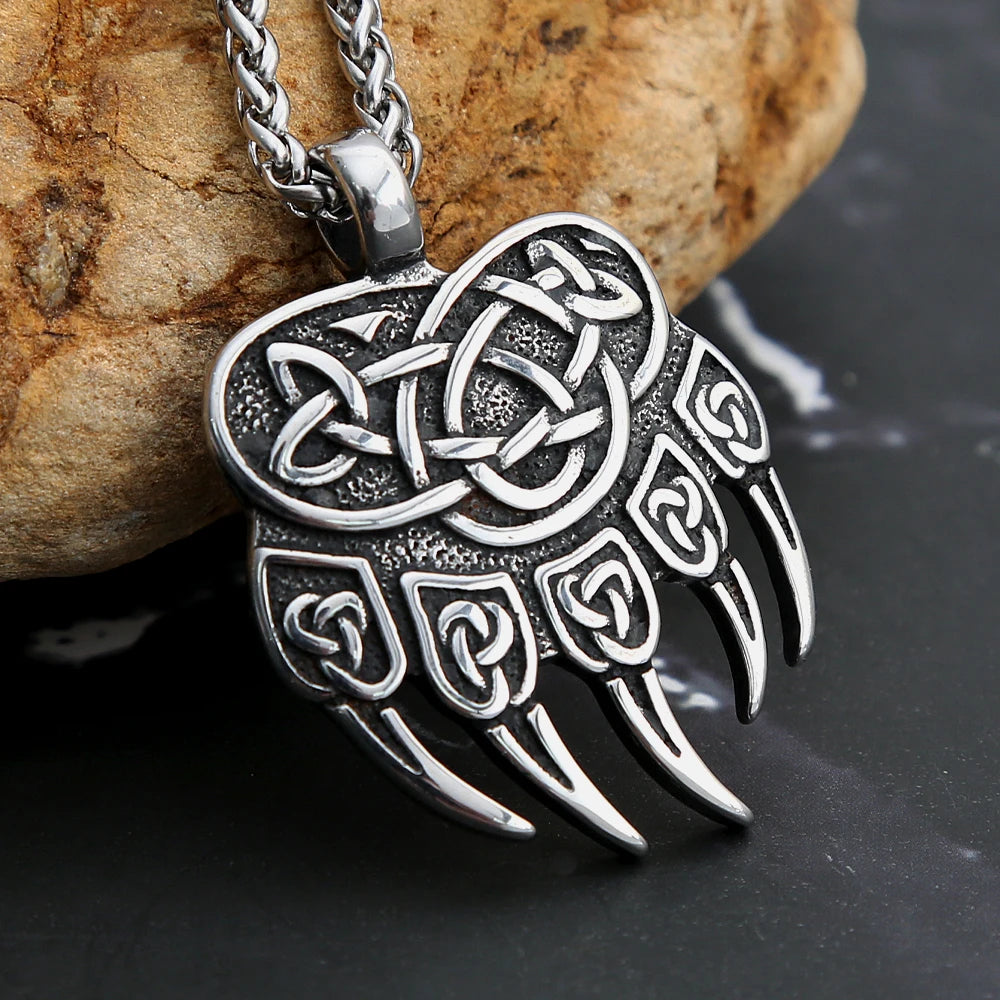 Bear Claw Knot Pendant (316L)