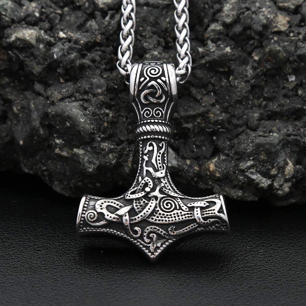 Hammer Mjölnir Anhänger-Halskette (316L)