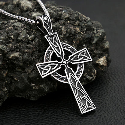 Halskette mit keltischem Knotenkreuz (316L)