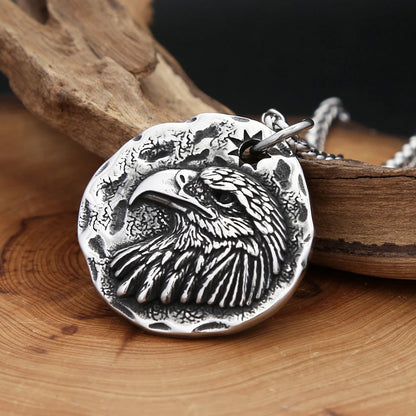 Eagle Head Pendant Necklace (316L)