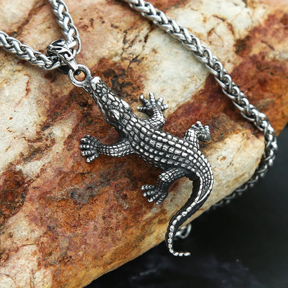 Crocodile Pendant Necklace (316L)