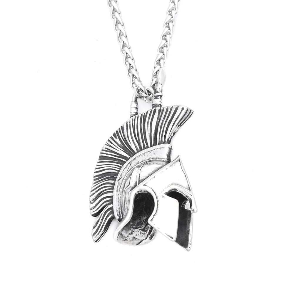Spartan Helmet Pendant (316L)