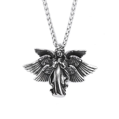 Halskette mit Anhänger in Form von Schutzengelsflügeln (316L)