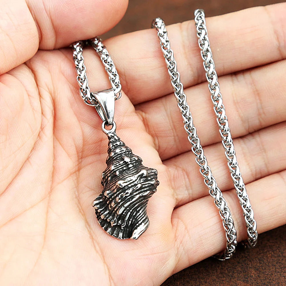 Sea Relic Shell Pendant (316L)