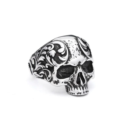 Anillos de calavera de acero inoxidable 316L góticos vintage para hombres y mujeres, estilo punk, hip hop, motocicleta, joyería, regalos de Halloween, triangulación de envíos