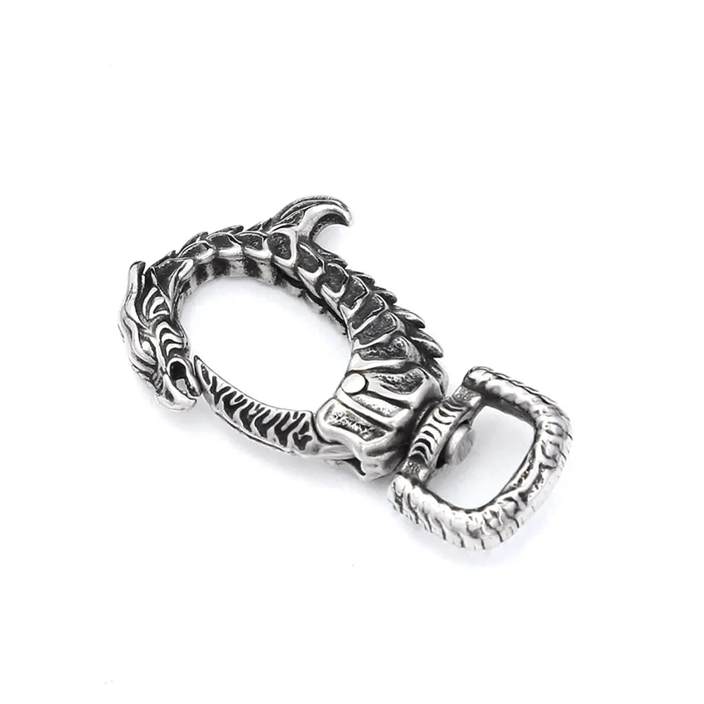 Viking Dragon Head Keychain Collection (316L)