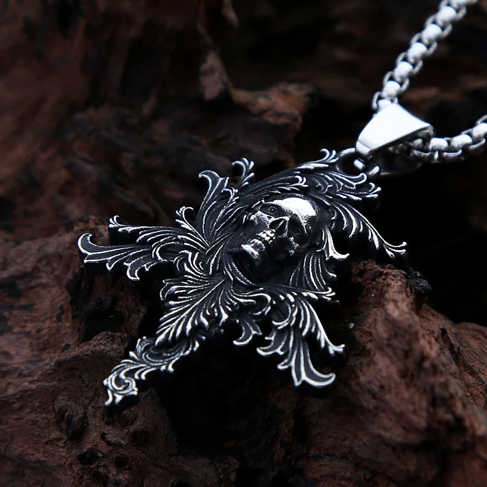 Death Skull Pendant Necklace (316L)