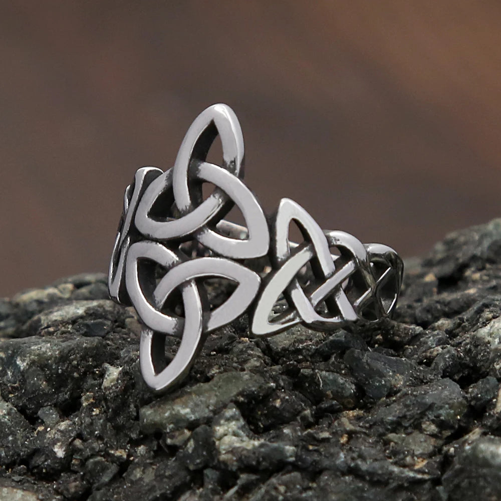 Viking Celtic Knot Ring (316L)