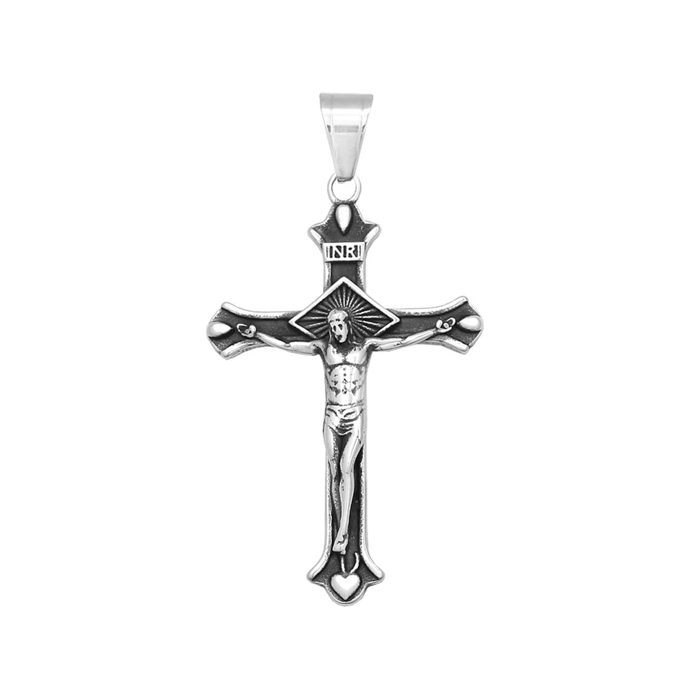 Jesus Cross Pendant Necklace Collection (316L)