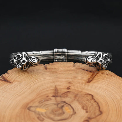 Double Tiger Cuff Bracelet (316L)