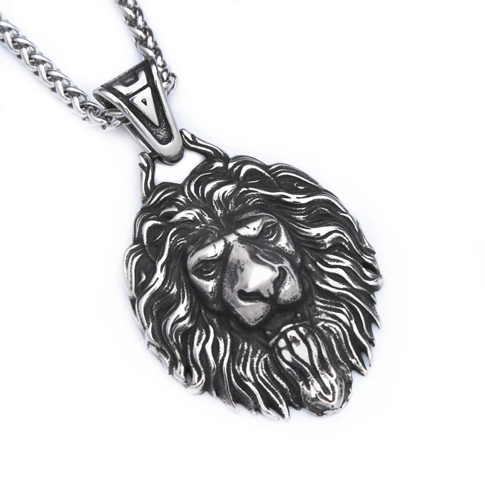 Lion Head Pendant (316L)
